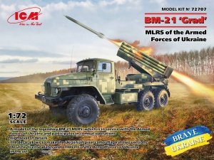 ICM 72707 BM-21 Grad MLRS of the Armed Forces of Ukraine 1/72