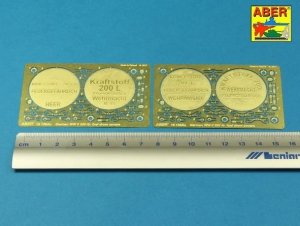 Aber 16158A German WW II 20L Jerry Can closings & 200L fuel drum covers (choice A) (1:16)