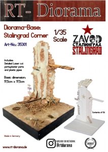 RT-Diorama 35301 Diorama-Base: Stalingrad corner 1/35