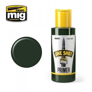 AMMO of Mig Jimenez 2028 ONE SHOT PRIMER - GREEN 60ml