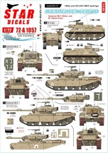 Star Decals 72-A1057 Israeli AFVs # 2. Centurion Mk V 105mm and M7 Priest 105 mm 1/72