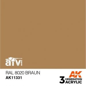 AK Interactive AK11331 RAL 8020 Braun 17ml