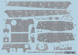 Meng Model SPS-039 Sd.Kfz.182 King Tiger Zimmerit Decal 1/35