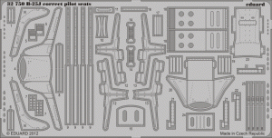 Eduard 32750 B-25J correct pilot seats HK MODELS (1:32)