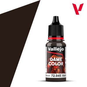 Vallejo 72045 Charred Brown - Game Color 18ml