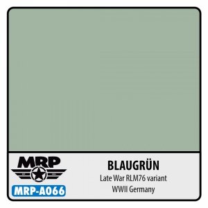 Mr. Paint MRP-A066 Blaugrun (German Late war RLM76 variant) - aqua colors - 17ml