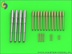 Master SM-350-085 Russian battleship Tsesarevich (1917) armament - 305mm (4pcs), 152mm (12pcs), 75mm (4pcs), 45mm (2pcs), 37mm (2pcs) barrels (1:350)