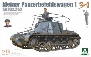 Takom 1017 Sd.Kfz.265 Kleiner Panzerbefehlswagen I 3 in 1 1/16