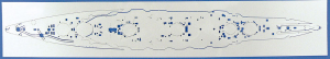 Aoshima 04990 Plastic deck sheet Fuso 1:700