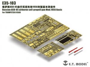 E.T. Model E35-103 Russian ASU-85 airborne self-propell gun Mod.1956 Basic (For TRUMPETER 01588) (1:35)