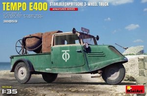 MiniArt 38059 TEMPO E400 STAHLBLECHPRITSCHE 3-WHEEL TRUCK 1/35