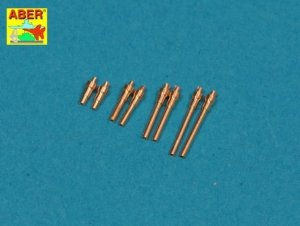 Aber A72 005 Set of 8 turned cal .50 (12,7mm) U.S. Browning M2 barrels for P-47 Thunderbolt (1:72)