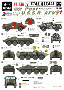 Star Decals 35-945 Post U.S.S.R. AFVs 1 1/35