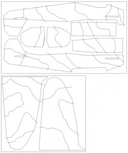 Omask 44003 Spitfire Mk.I camouflage surfaces camo E (for Eduard 11143) 1/48