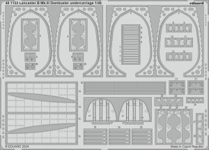 Eduard 481133 Lancaster B Mk. III Dambuster undercarriage HONG KONG MODELS 1/48