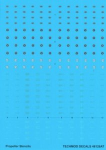 Techmod 48126 Propeller Stencils 1/48
