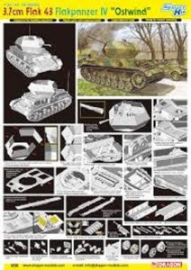 Dragon 6550 3.7cm FlaK 43 Flakpanzer IV Ostwind (1:35)