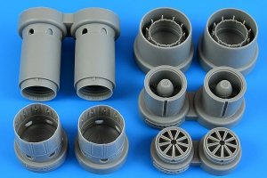 Aires 4888 Rafale exhaust nozzles 1/48 Hobby Boss
