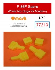 Omask 77213 F-86F Sabre wheel bay plugs (for Academy) 1/72