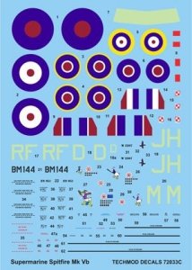 Techmod 72033 - Supermarine Spitfire Mk VB (1:72)
