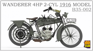 Copper State Models B35-002 Wanderer 4PS 1916 Motorcycle 1/35