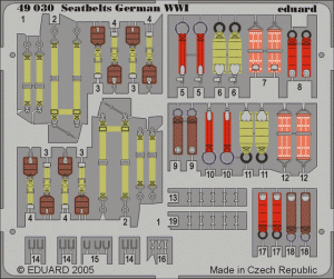 Eduard 49030 Seatbelts German WWI 1/48