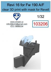 Omask 103206 Revi 16 for Fw 190A/F (Revell) 1/32