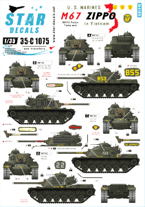 Star Decals 35-C1075 M67 Zippo 1/35