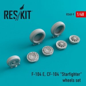 RESKIT RS48-0009 F-104 (E) CF-104 Starfighter resin wheels 1/48