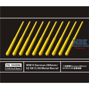 Flyhawk FH350086 WW II German 280mm/52 SK C/28MetalBarrel 1/350