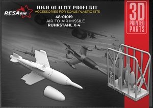 RESArm 48-01019 RUHRSTAHL X 4 - Air-to-air missile (3D resin printing) 1/48