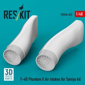 RESKIT RSU48-0623 F-4B Phantom II Air intakes for Tamiya kit (3D Printed) (1/48)