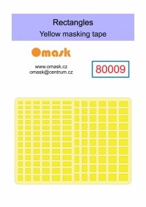 Omask 80009 Rectangles 2-5mm (yellow masking tape)