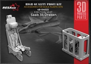 RESArm 48-04023 SAAB 35 Draken Ejection seat (3D resin printing) 1/48