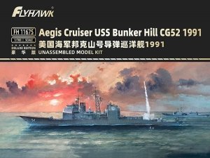 FlyHawk Model FH1167S Aegis Cruiser USS Bunker Hill CG-52 1991 - deluxe 1/700 