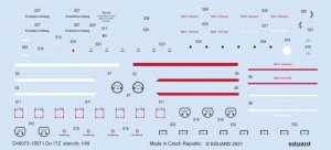 Eduard D48073 Do 17 stencils ICM 1/48 