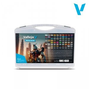 Vallejo 69990 Mecha Color Basic Case - Paints Set (80 x 18 ml)