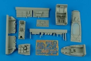 Aires 4585 Me 410B-2/U4 cockpit set 1/48 MENG