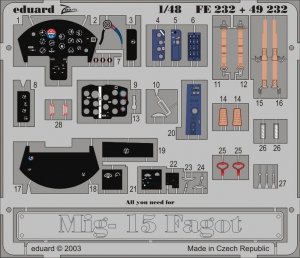 Eduard 49232 MiG-15 Fagot 1/48 Trumpeter