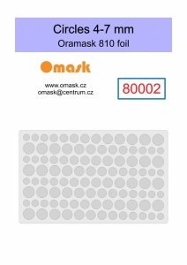 Omask 80002 Circles 4-7 mm (Oramask 810 foil)
