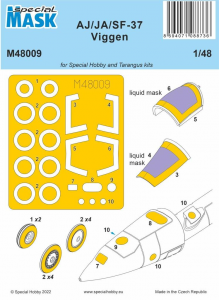 Special Hobby M48009 AJ/JA/SF-37 Viggen (for Special Hobby and Tarangus kits) 1/48
