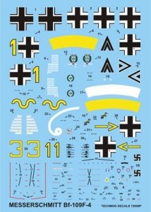 Techmod 72008 - Messerschmitt Bf 109F-4 (1:72)