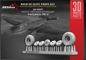 RESArm 72-03071 PE-2 Petlyakov - Wheels under load (3D resin printing) 1/72