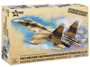 Zvezda 7241 Russian super-maneuverable fighter Sukhoi Su-37 1/72