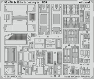Eduard 36478 M18 tank destroyer TAMIYA 1/35