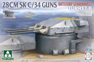 Takom 5016 28 cm SK C/34 Battleship Scharnhorst Turret B 1/72