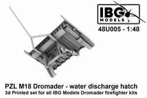 IBG 48U005 PZL M18 Dromader - Water Discharge Hatch - 3d Printed Set 1/48