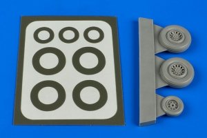 Aires 7319 Sea Vixen wheels paint masks 1/72 Other