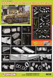 Dragon 6636 Sd.Kfz. 250/5 NEU le Beob.Pz.Wg. 1/35