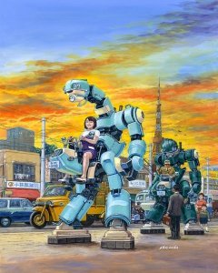 Hasegawa CW21 MechatroCHUBU 01 No.01 LIGHT GREEN & GREEN (2 kits in the box) 1/35
